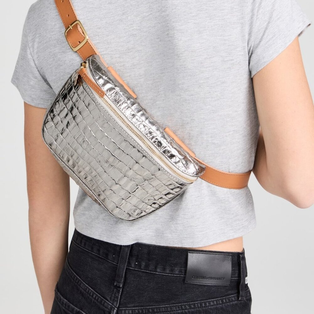 Clare V Silver Fanny Pack